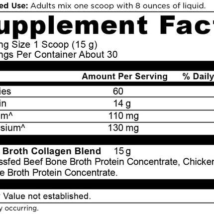Ancient Nutrition - Caldo de Hueso Colágeno Puro - 15.9 oz.