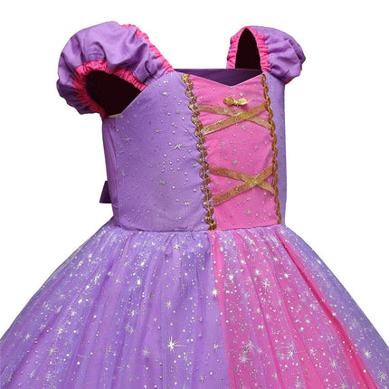 Dressy Daisy Princess Costume Fancy Sparkle Tulle Dress Up for Baby Girls, Halloween Birthday Party Outfit Size 18-24 Months, Purple 205