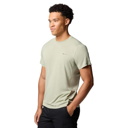 Columbia Men's Zero Rules Light Short Sleeve Crew, Technical Short Sleeve T-Shirt, Safari, M