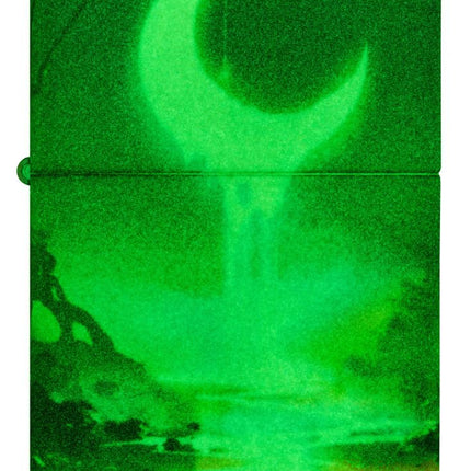 Zippo Moon Dream Design 540 Color Glow in The Dark Pocket Lighter