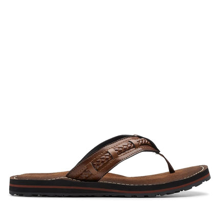 Clarks Women's Fenner Nerice Flip Flop, Honey, 10 UK