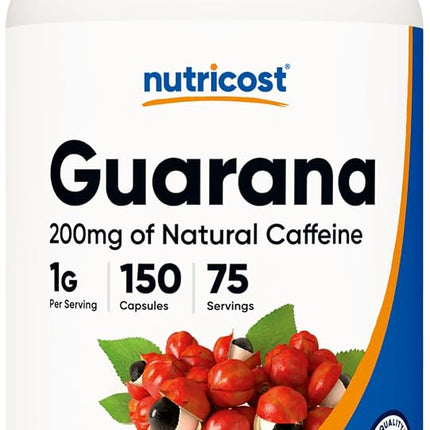 Nutricost Guarana 1000mg Serving, 150 Vegetarian C