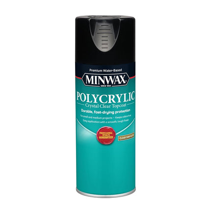 Minwax 34444000 Water-Based Polycrylic Spray, 11.5 Ounce Aerosol, Semi-Gloss
