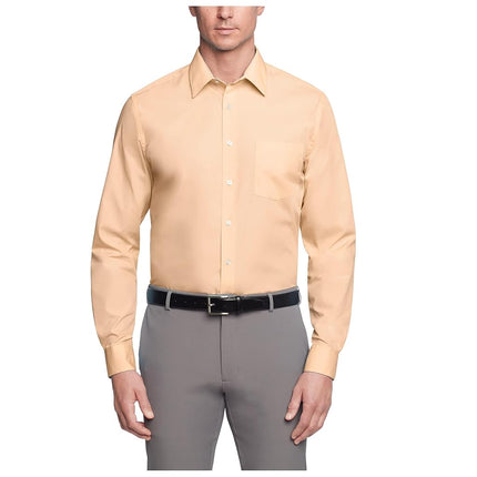 Van Heusen Men's Poplin Regular Fit Solid Point Co