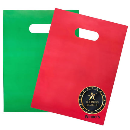 200 Red & Green Goodie Bags 100 Red and 100 Green 