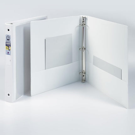 Avery Economy View 3 Ring Binder, 1" Round Rings, 1 White Binder (05760)