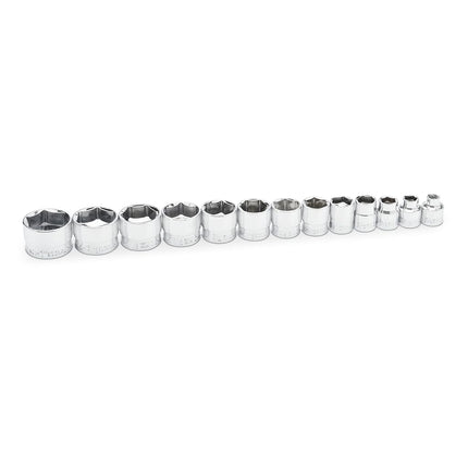 GEARWRENCH 13 Piece 3/8" Drive 6 Point SAE Stubby 