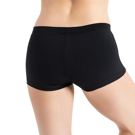 Pantalón corto de corte bajo para niña Capezio Boys - Niñas, Negro, Mediano