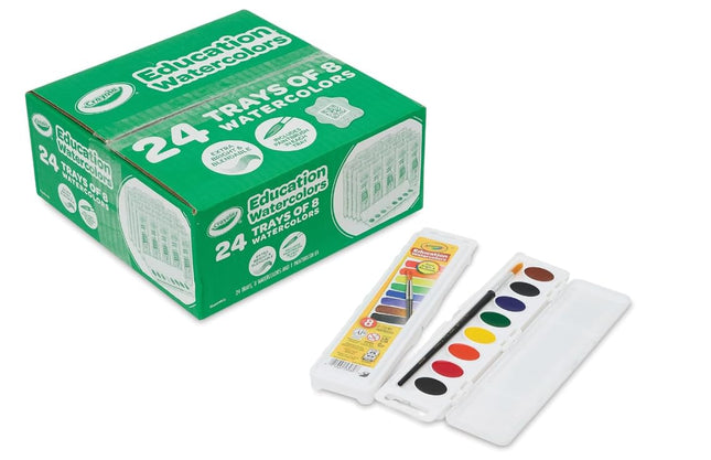 Crayola 24 Pack Watercolor Paint Boxes for Classro