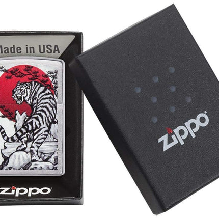 Zippo 29889 Tiger Sun Lighter, One Size, Asian Tiger Design