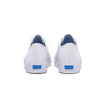 Keds Women's Triple Kick Sneaker, White White 10, 8.5 UK