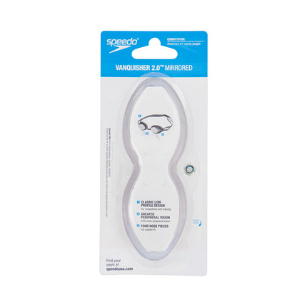 Lunettes de natation de compétition Speedo Vanquisher 2.0 miroir anti-buée, rouges