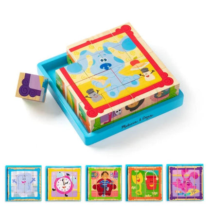 Melissa & Doug Blue's Clues & You Wooden Cube Puzzle | Puzzles | Age 3+ | Gift for Boy or Girl