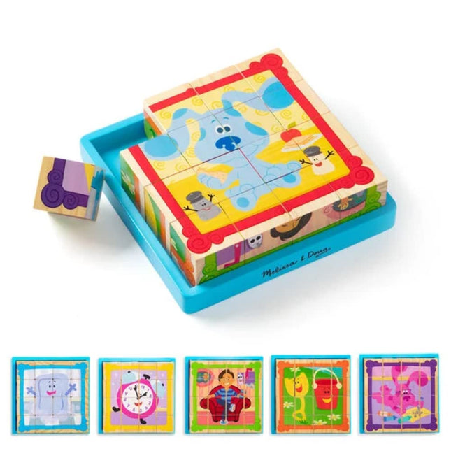 Melissa & Doug Blue's Clues & You Wooden Cube Puzzle | Puzzles | Age 3+ | Gift for Boy or Girl