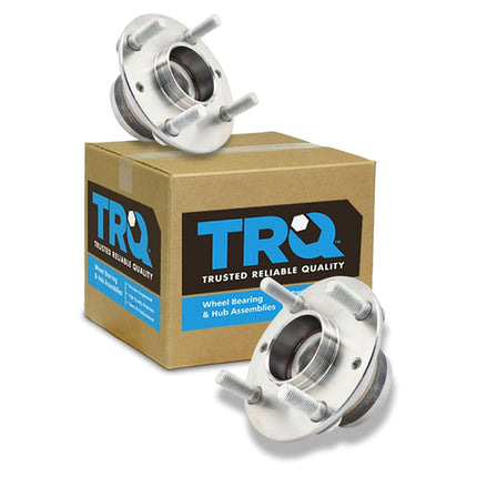 TRQ Front Wheel Hub & Bearing Assembly Pair Set fo