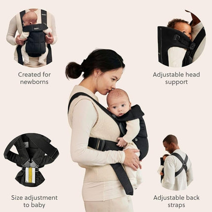 BabyBjörn Baby Carrier Mini, Woven, Black