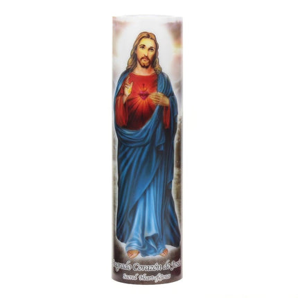 Stonebriar LED Saint Prayer Candle — Automatic Tim