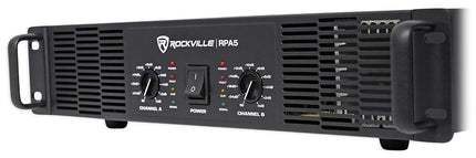 Rockville RPA5 1000 Watt Peak / 500w RMS 2 Channel Power Amplifier Pro/DJ Amp