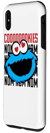 iPhone XS Max Sesame Street Cookie Monster Coooooookies Case