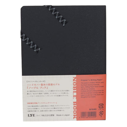 Life N1640 Noble Book, A6, Grid, Black