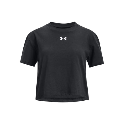 Under Armour Girls Crop Sportstyle Logo Short Slee