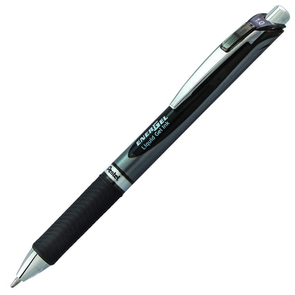 EnerGel XM Retractable, 1.0mm Tip, Black Ink, Pack
