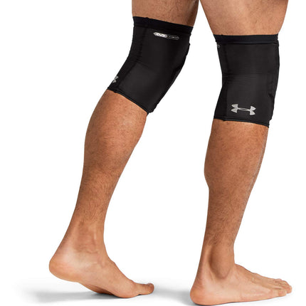 Manga con almohadillas Under Armour para codo/rodilla/espinilla. Compresión multiusos y acolchado HEX para protección. Ropa deportiva para baloncesto, fútbol americano, tenis y levantamiento de pesas (1 par) Coderas de