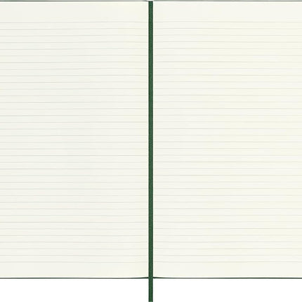 Moleskine Classic Notebook, Notebook With Ruled Pages, Hard Cover and Elastic Closure, Myrtle Green, XL, 19 x 25 cm, 192 Pages