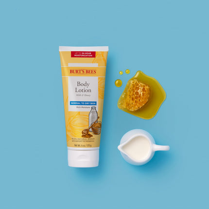 Burt's Bees Milk and Honey Body Lotion, 6 Ounces (Pack of 3)