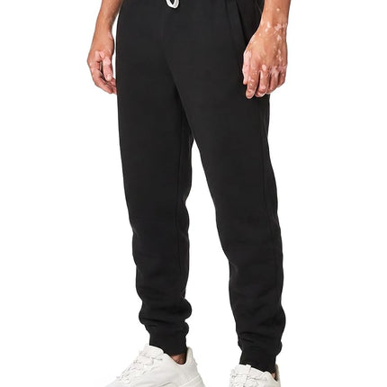 Southpole Men's 1570 Basic Active Fleece Jogger Sweatpants, Black a, X-Large