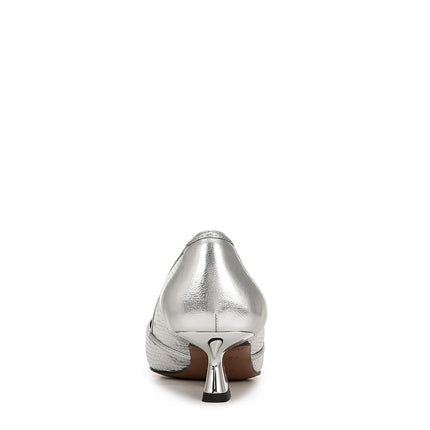 Franco Sarto Women's Darcy, Silver Snake Metallic, 8.5