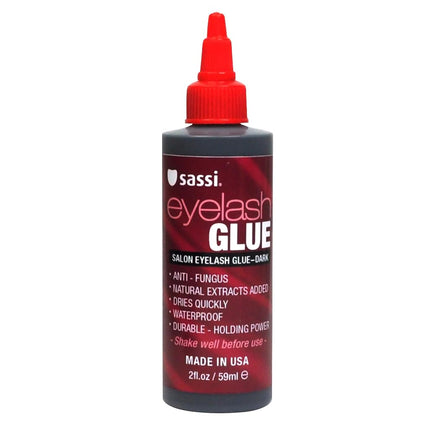 Colle à Cils Sassi Salon, Noire, Flacon de 2 oz par Sassi