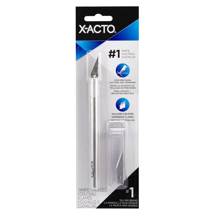X-Acto No 1 Precision Knife | Z-Series, Craft Knife, with Safety Cap, 11 Fine Point Blade, Easy-Change Blade System