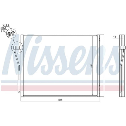 Nissens 940308 Condenser, air conditioning