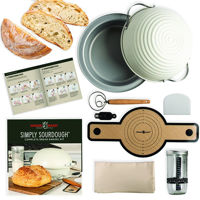 Nordic Ware Simply Sourdough Bread Baking Kit, 9 P