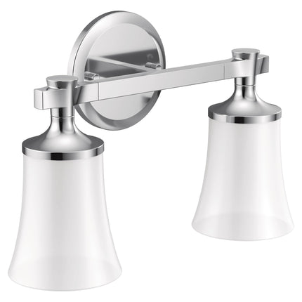 Moen YB0362CH Flara 2-Light Dual-Mount Bath Bathro