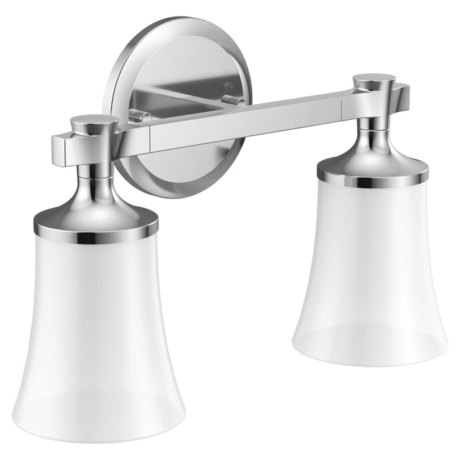 Moen YB0362CH Flara 2-Light Dual-Mount Bath Bathro
