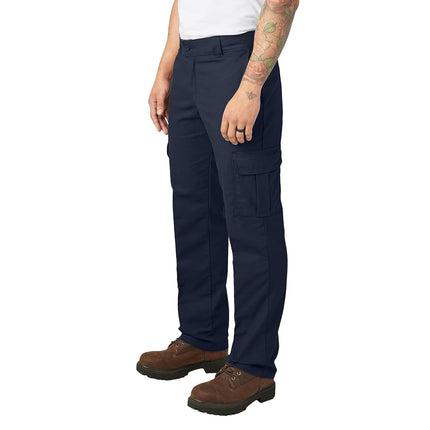 Pantalones cargo elásticos de corte recto. Azul marino oscuro, 50 30