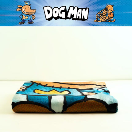 Manta de felpa suave y acogedora Franco Dog Man Supa Book para niños, 46 x 60 pulgadas (producto con licencia oficial)