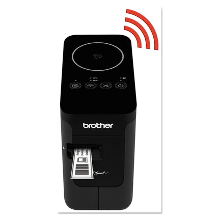 Rotuladora inalámbrica Brother PTP750W, 1.18, negra