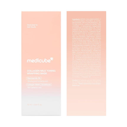 MEDICUBE - Collagen Milk Toning Wrapping Mask 75ml