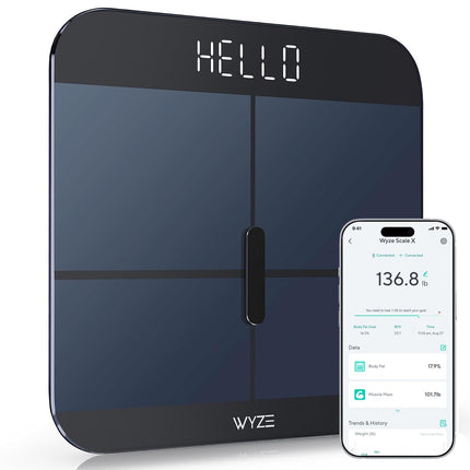 WYZE Smart Scale X for Body Weight, Digital Bathro