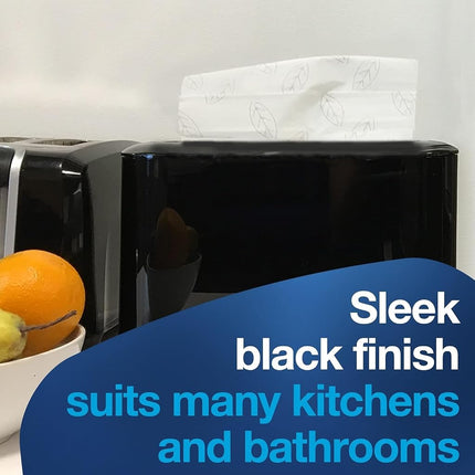 Tork 302028 Xpress Countertop Multifold Hand Towel Dispenser, Black