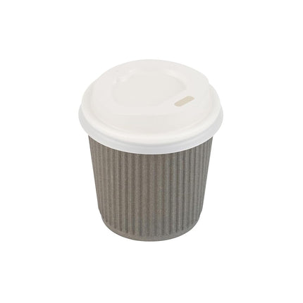 Restaurantware-SOLO TAPAS: Tapas compostables para vasos de café Basic Nature, 500 tapas desechables para vasos de bebidas calientes - Vasos vendidos por separado, se adapta a vasos de 4 onzas, tapas de vasos de plástico PLA blancas, certificado BPI