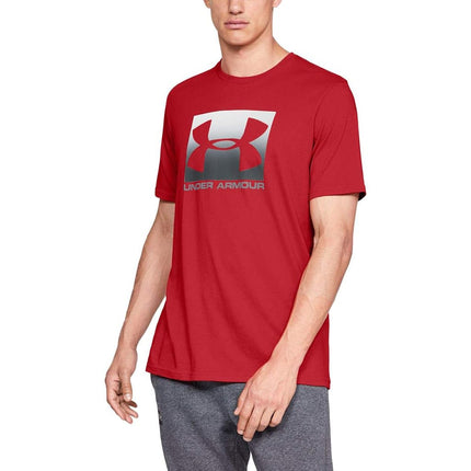 Camiseta de manga corta Under Armour UA Sportstyle Boxed para hombre, Rojo (600)/Steel, XS
