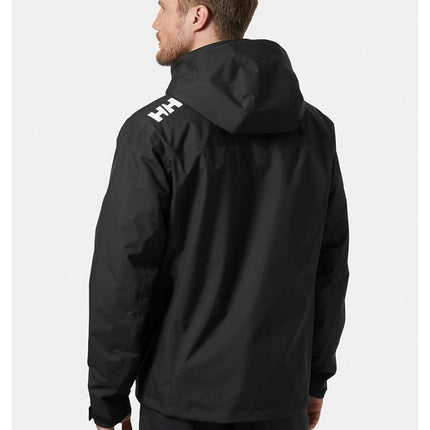 Helly Hansen Men's Crew Hooded Midlayer Jacket 2, Black, 3XL