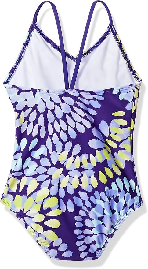 Kanu Surf Traje de baño de una pieza Daisy Beach Sport para niñas, Daisy Morado, 14
