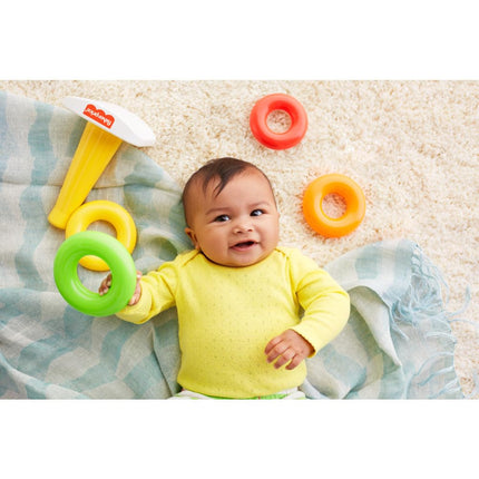 Fisher-Price Baby Toy Pyramid Hoops for Kids 6 Months and Up