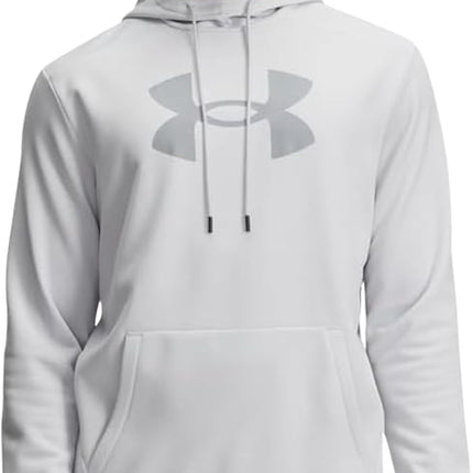 Under Armour mens Armour Fleece Big Logo Hoodie, (015) Halo Gray / / Steel, 3XL