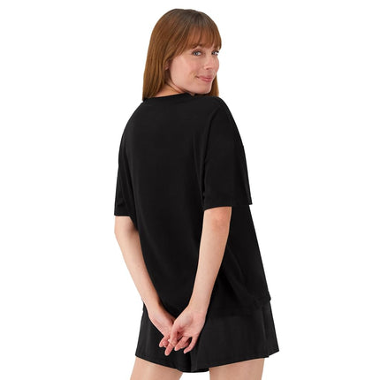 Conjunto de camiseta y shorts de dormir Hanes Originals Supersoft para mujer, ropa cómoda de casa/para dormir